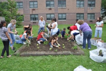 Children Gardening