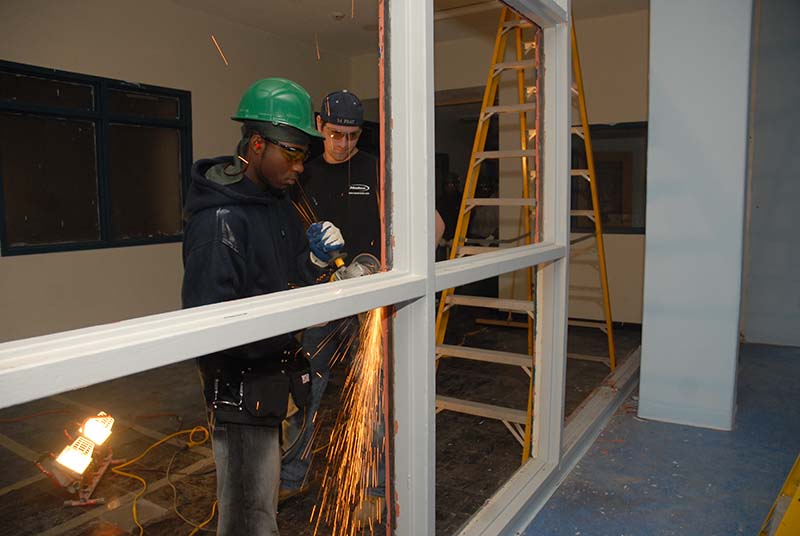 Boy Welding in Oneida County Summer Youth Employment Program