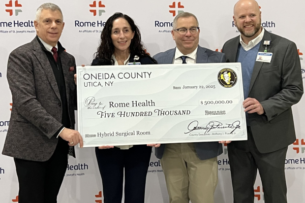 Oneida County Invests $500,000 in Rome Health Hybrid Operating Room Photo