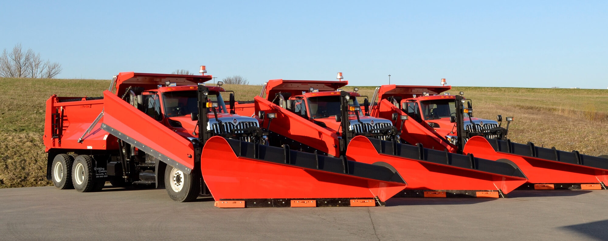 Public Works Highway Department Plow Trucks