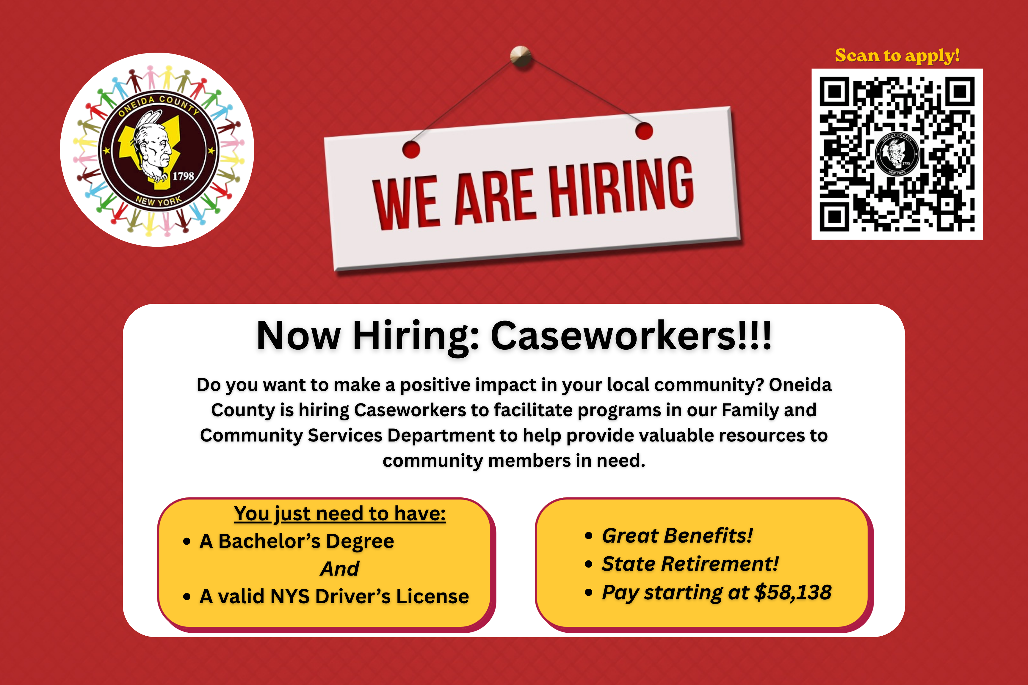 Caseworker Now Hiring